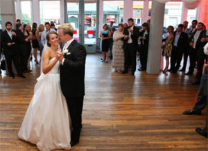 An image of a happy couple getting married at 409 South Main.