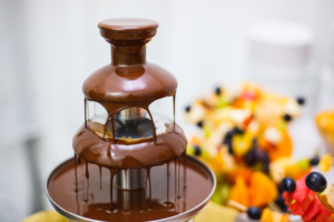 Chocolate fountain - Easter dessert