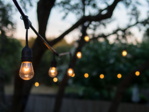 Outdoor Dinner Party Lights