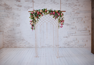 floral wedding canopy